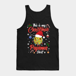 Funny Costume This is my Christmas Sepak Takraw Pajamas Tank Top